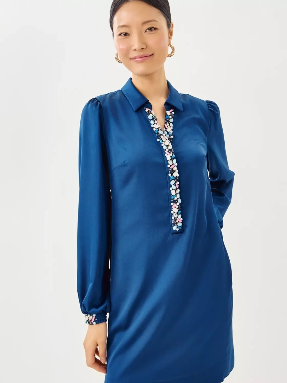 NWT Lilly Pulitzer Women’s Harmonee Shirtdress in Navy, size 6